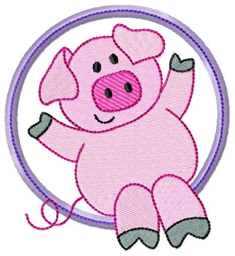 [ANIMAIS]Porco moldura