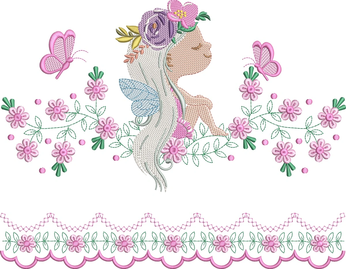 [MT-C044] [COLEÇÃO]Menina com floral