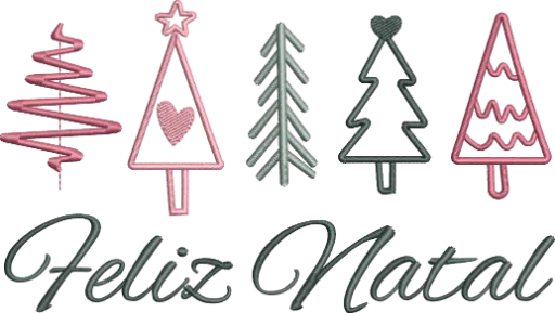 [MT-C135] Feliz Natal Bordado 