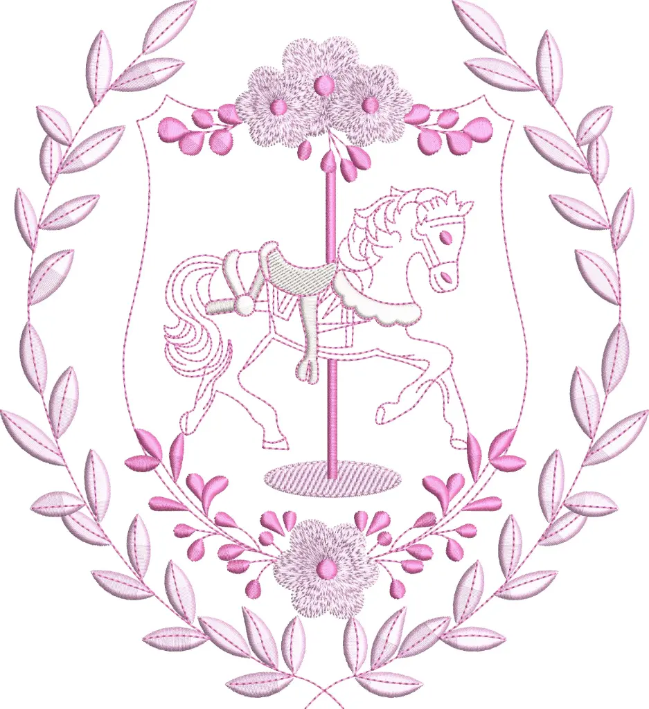 Moldura Cavalinho Menina