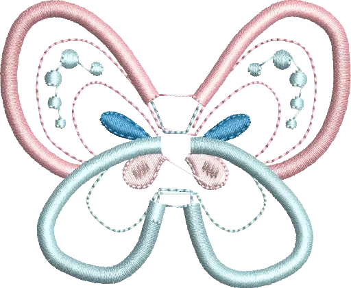 [MT-A077] Ícone Borboleta Pastel