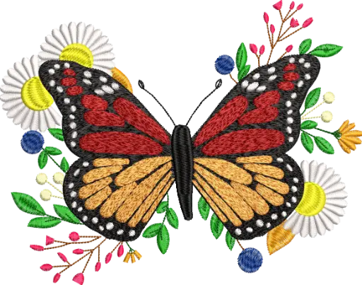 [MT-A081] Ícone Borboleta Elegante