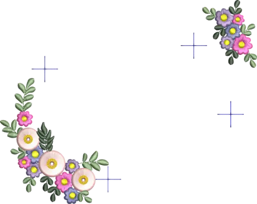 [MT-A139] Barrinha Flores Bordas