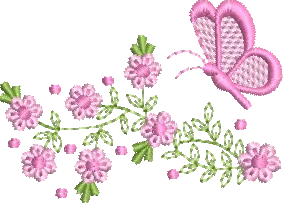 Flores e Borboleta Primavera