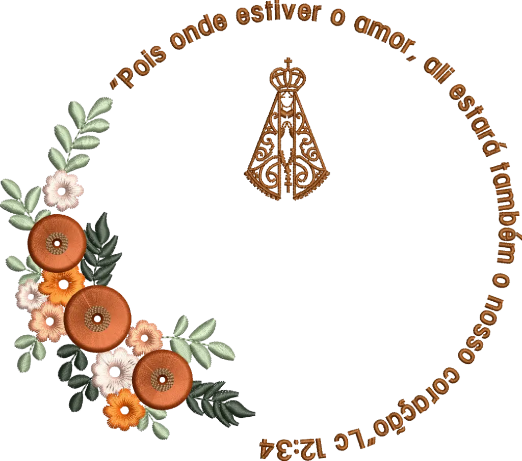 Moldura Batismo Laranja