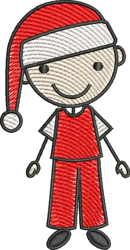 [MT-A171] Boneco Natal Vermelho
